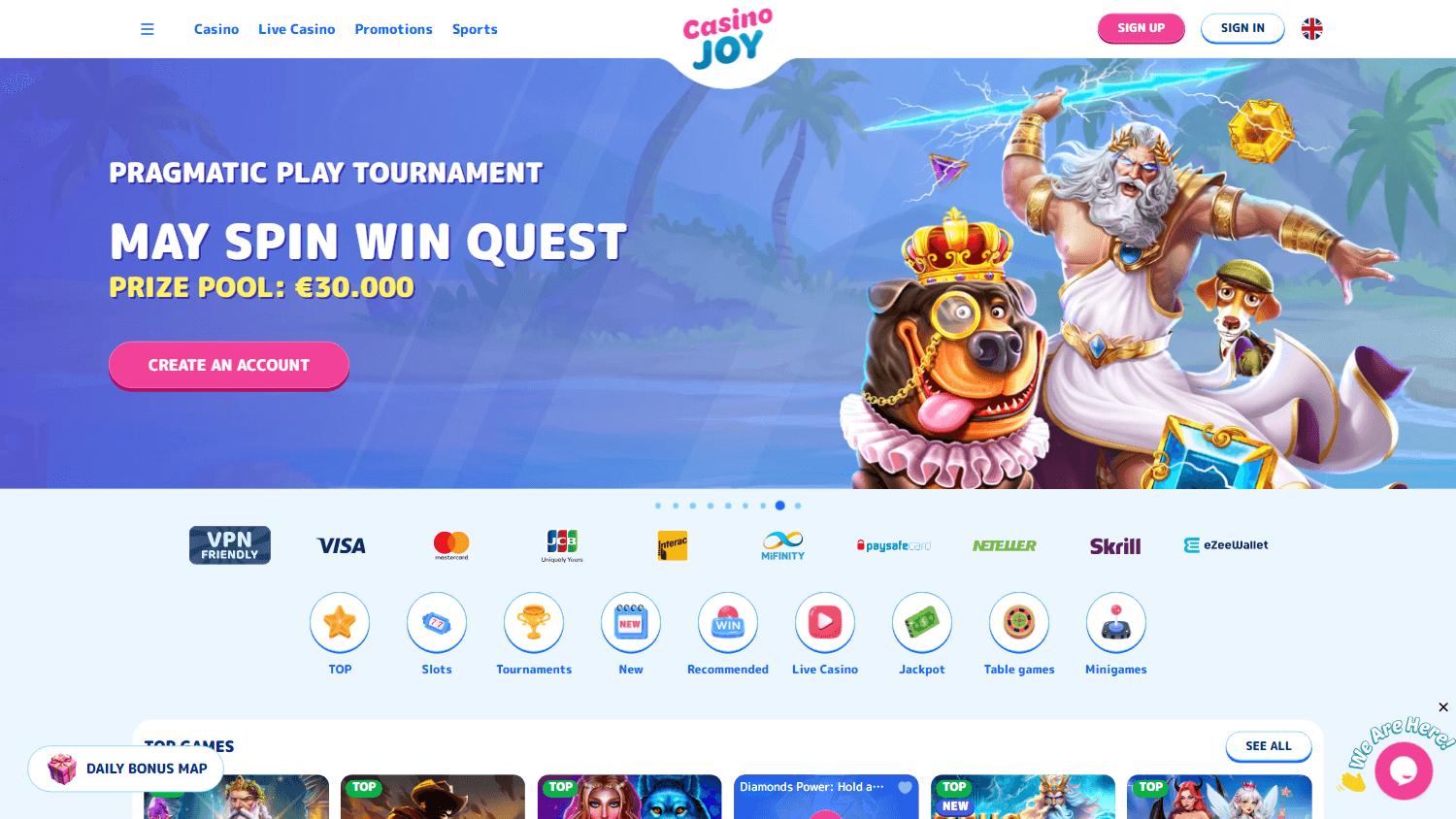 CasinoJoy Desktop screenshot